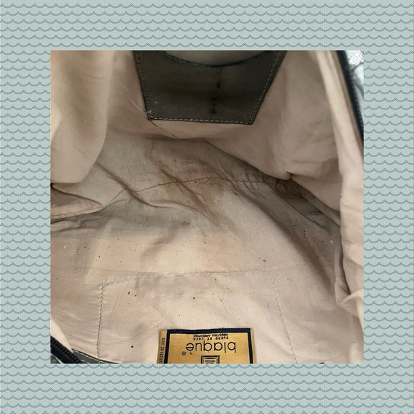 Blaque Metallic Hand Bag USED - Picture 5 of 10